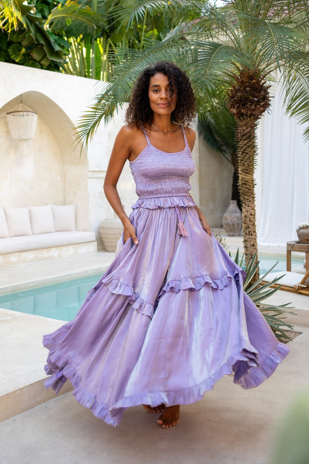 The Jools Skirt - LAVENDER HAZE – Renee Loves Frances