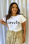 Lovely. Tee - White + Black