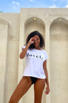 Lovely. Tee - White + Black
