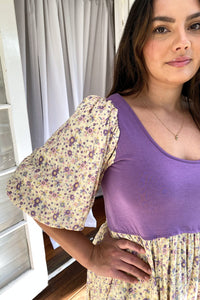 The Goddess Dress mini - Lemon and Lavender