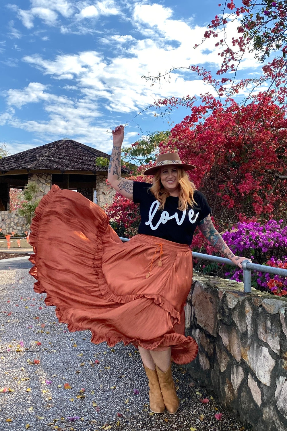 The Jools Skirt - Terracotta