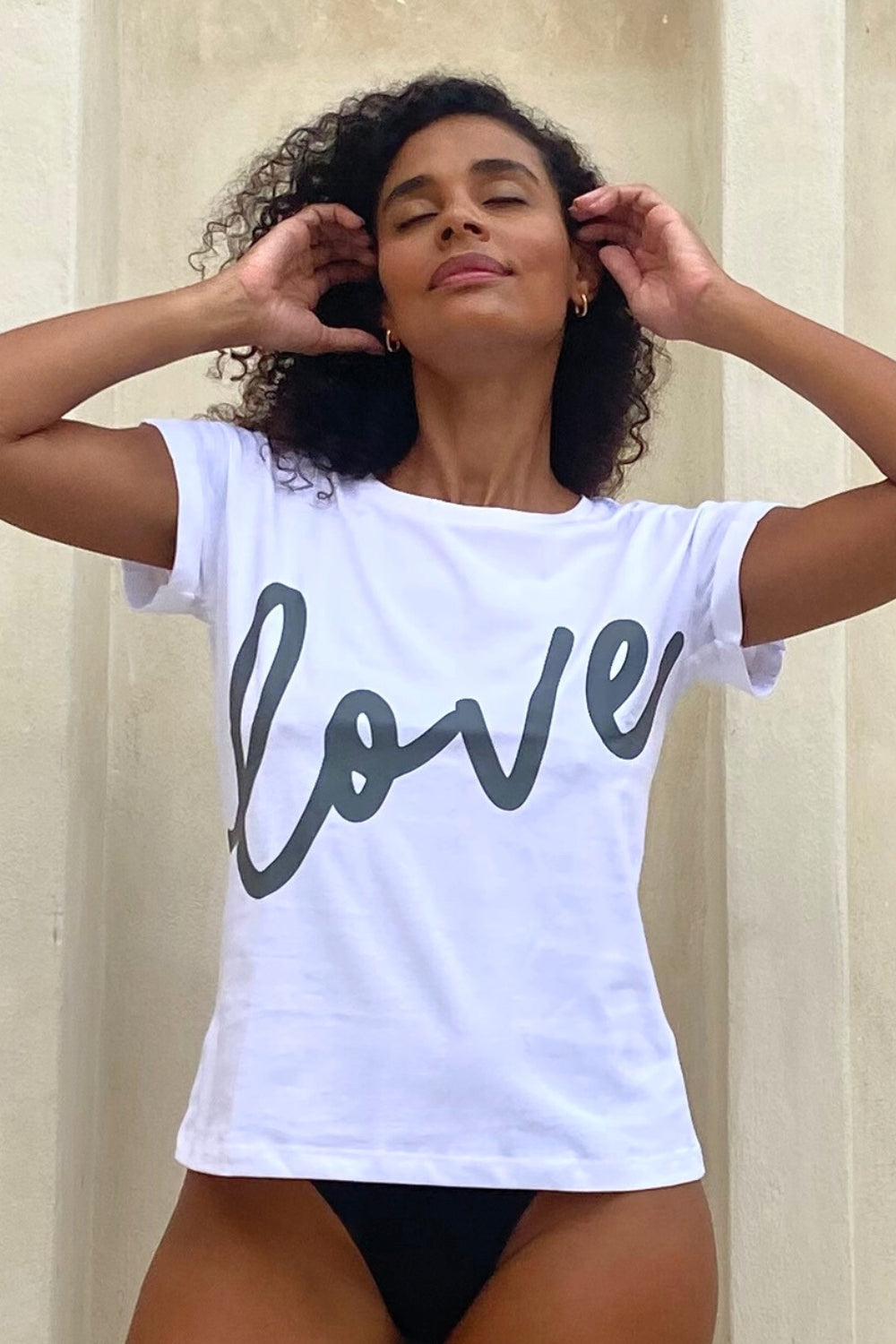 love tee - White and Stone