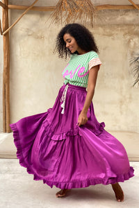 The Jools Skirt - Magenta Burst