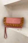 Hold me closer clutch - Pink and Tan