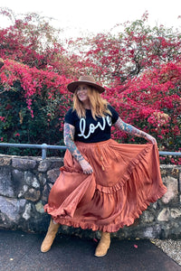 The Jools Skirt - Terracotta