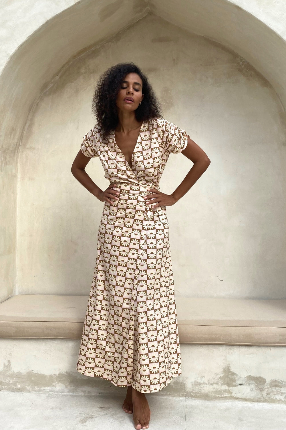 The Juliet Wrap Dress - Neapolitan Blooms – Renee Loves Frances