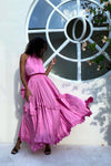 The Jools Skirt - Pink Satin