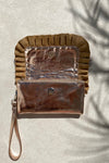 Hold me closer clutch - Rose Gold metallic