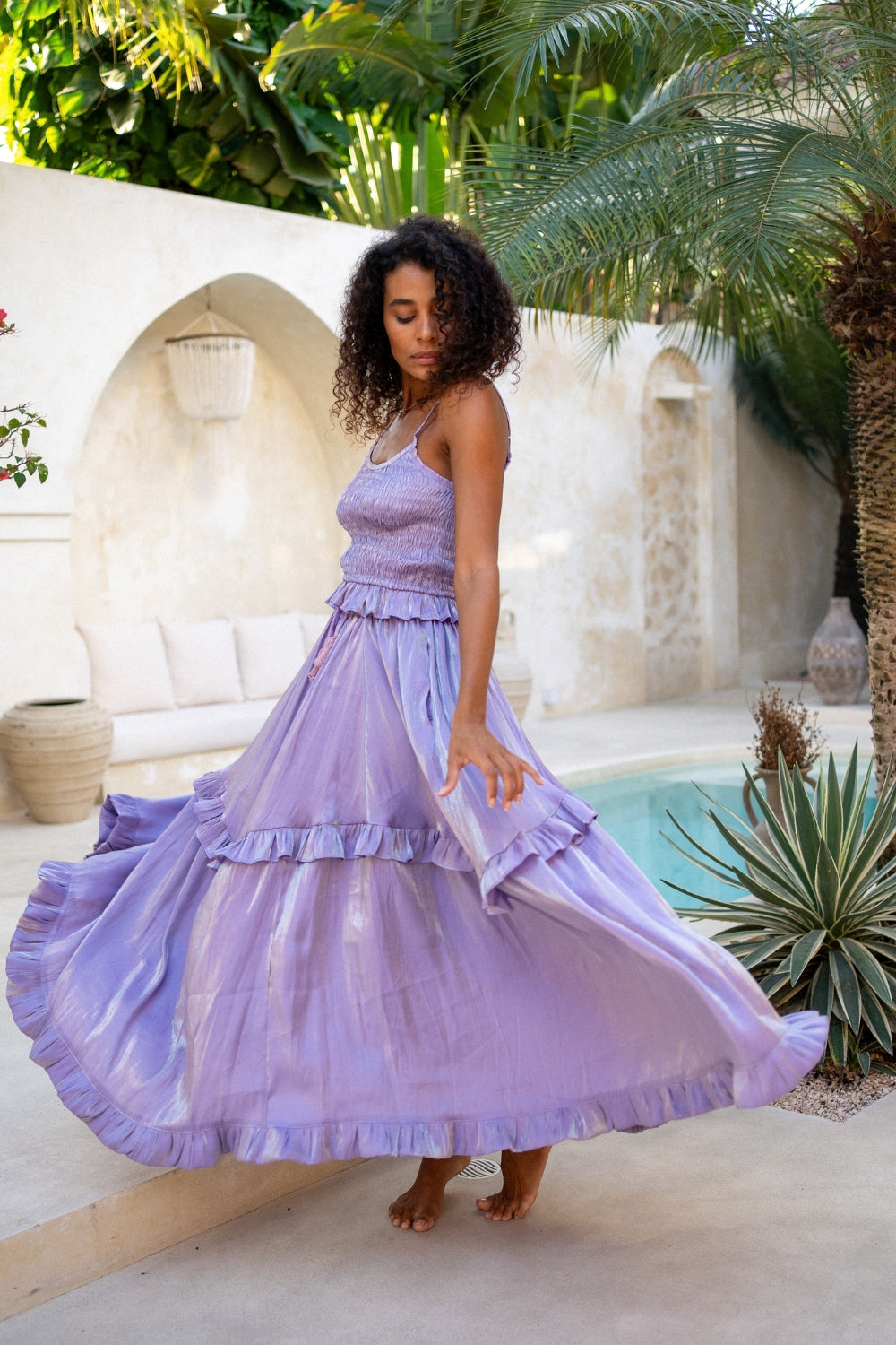 The Jools Skirt - LAVENDER HAZE – Renee Loves Frances