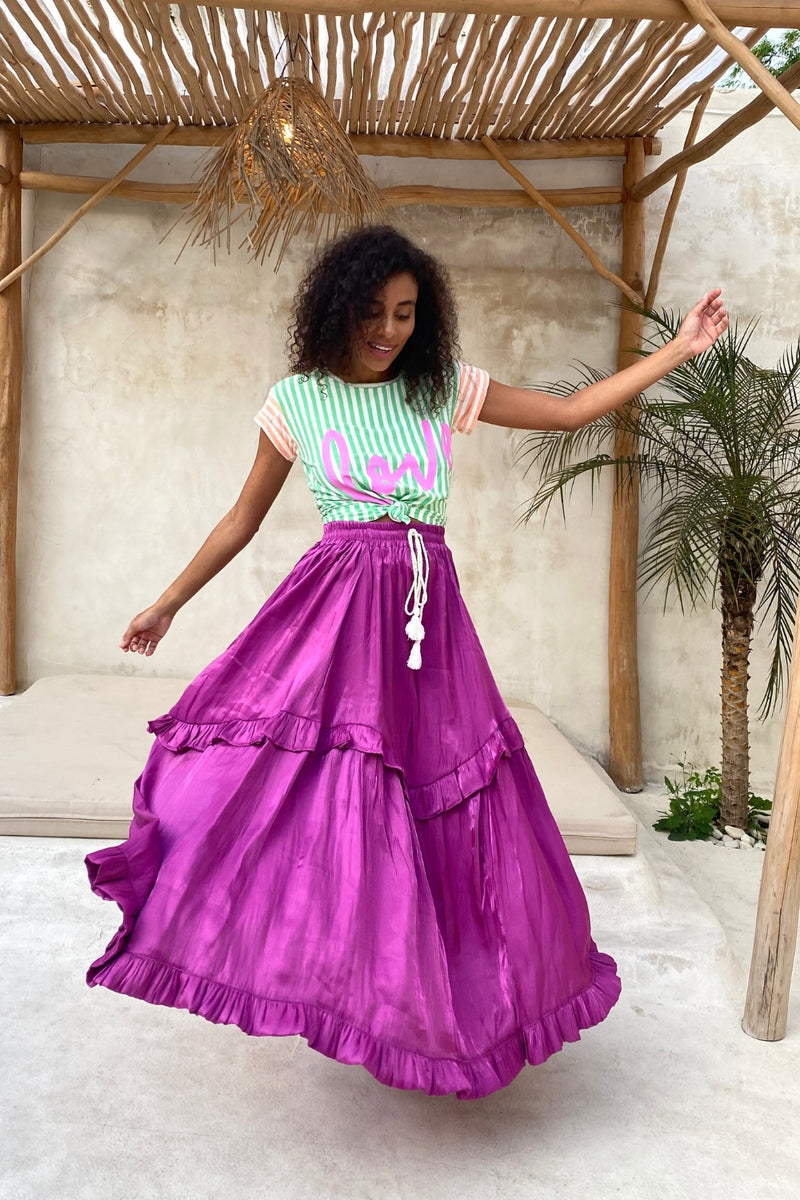 The Jools Skirt - Magenta Burst