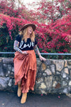 The Jools Skirt - Terracotta