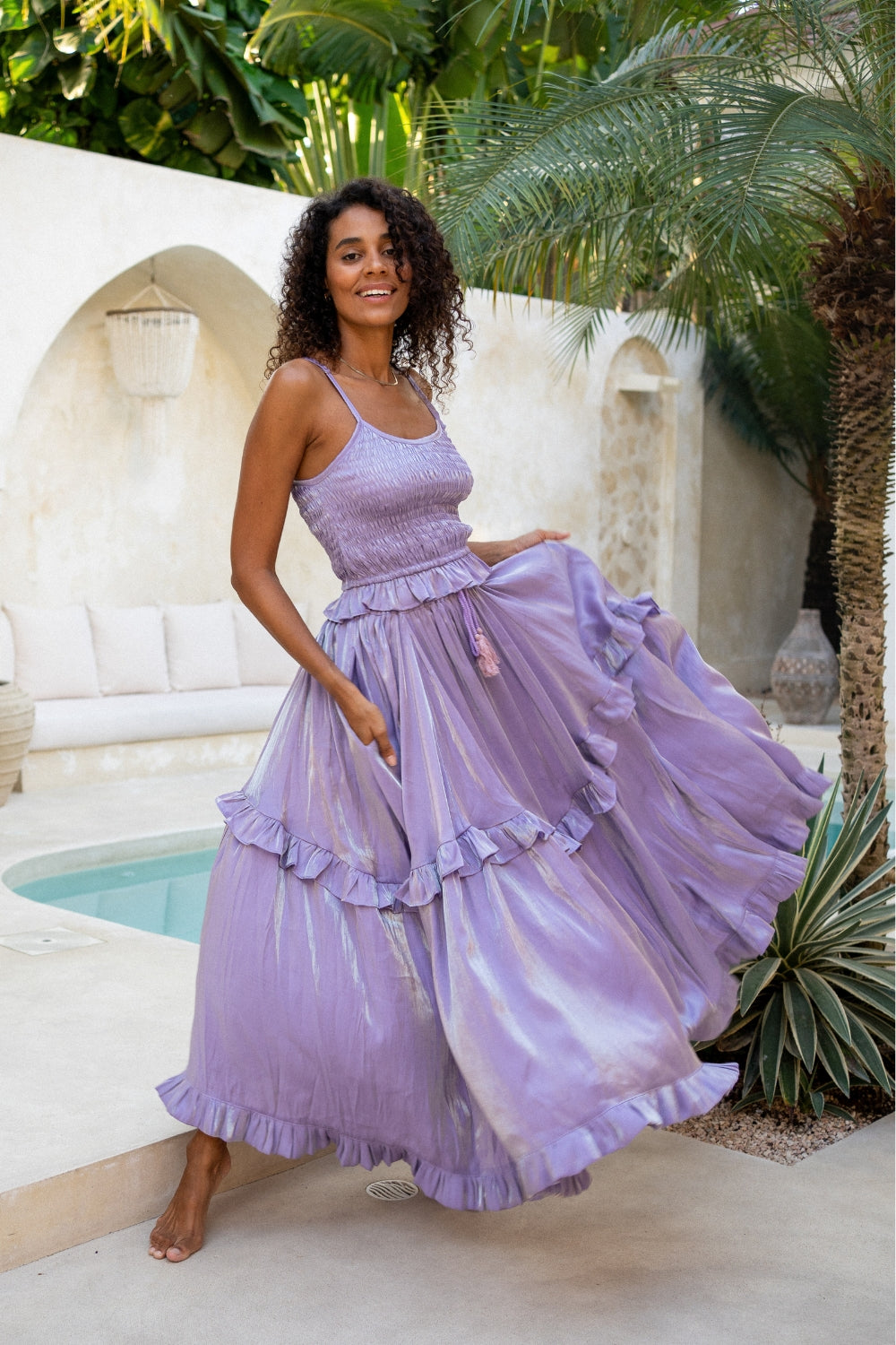 The Jools Skirt - LAVENDER HAZE – Renee Loves Frances