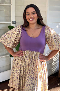 The Goddess Dress mini - Lemon and Lavender