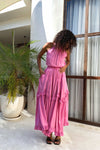 The Jools Skirt - Pink Satin