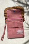 Hold me closer clutch - Pink and Tan