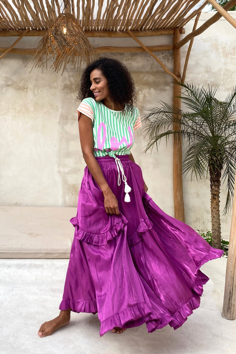 The Jools Skirt - Magenta Burst