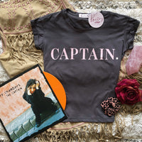 Captain Tee - Grey and Pink