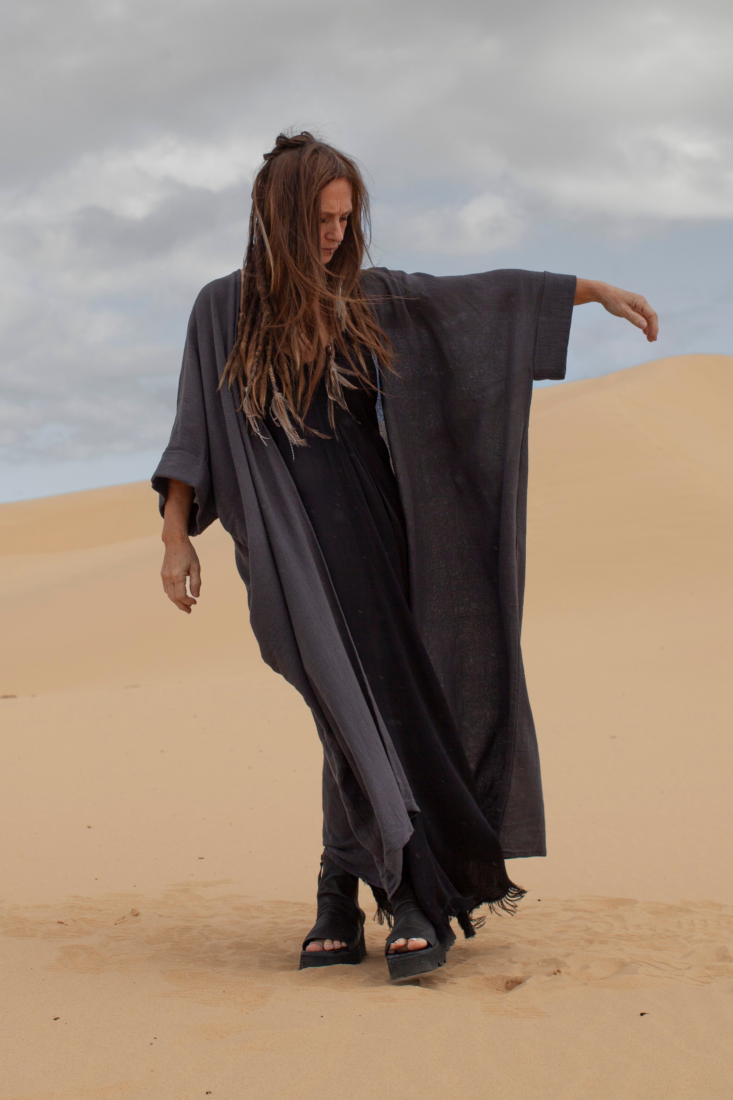 The Chloe Duster - Charcoal - PRE-ORDER