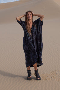 The Renee Dress - Smoke Wash