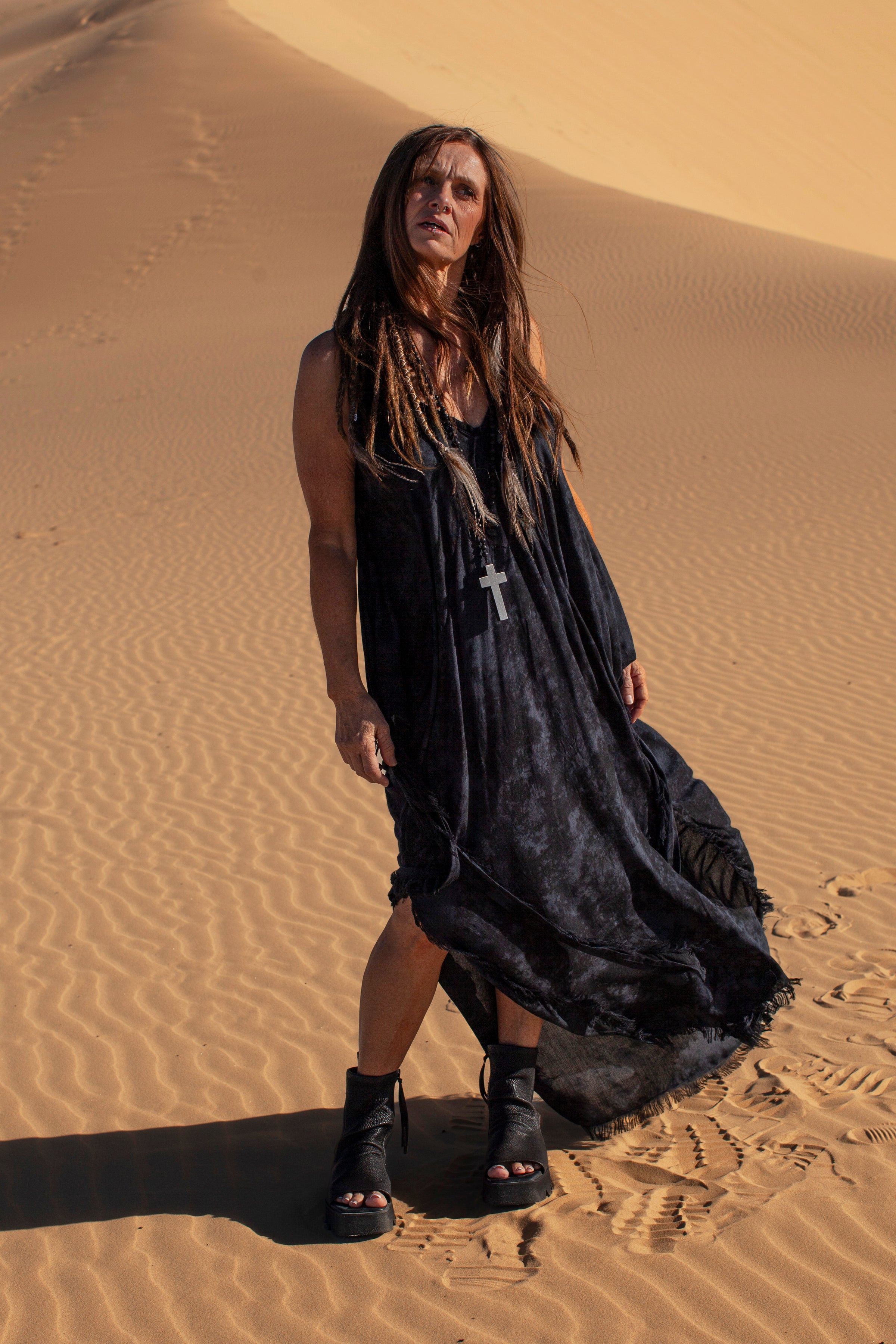 The Seven-Way Kasey Dress - Smoke Wash Rayon - PRE-ORDER