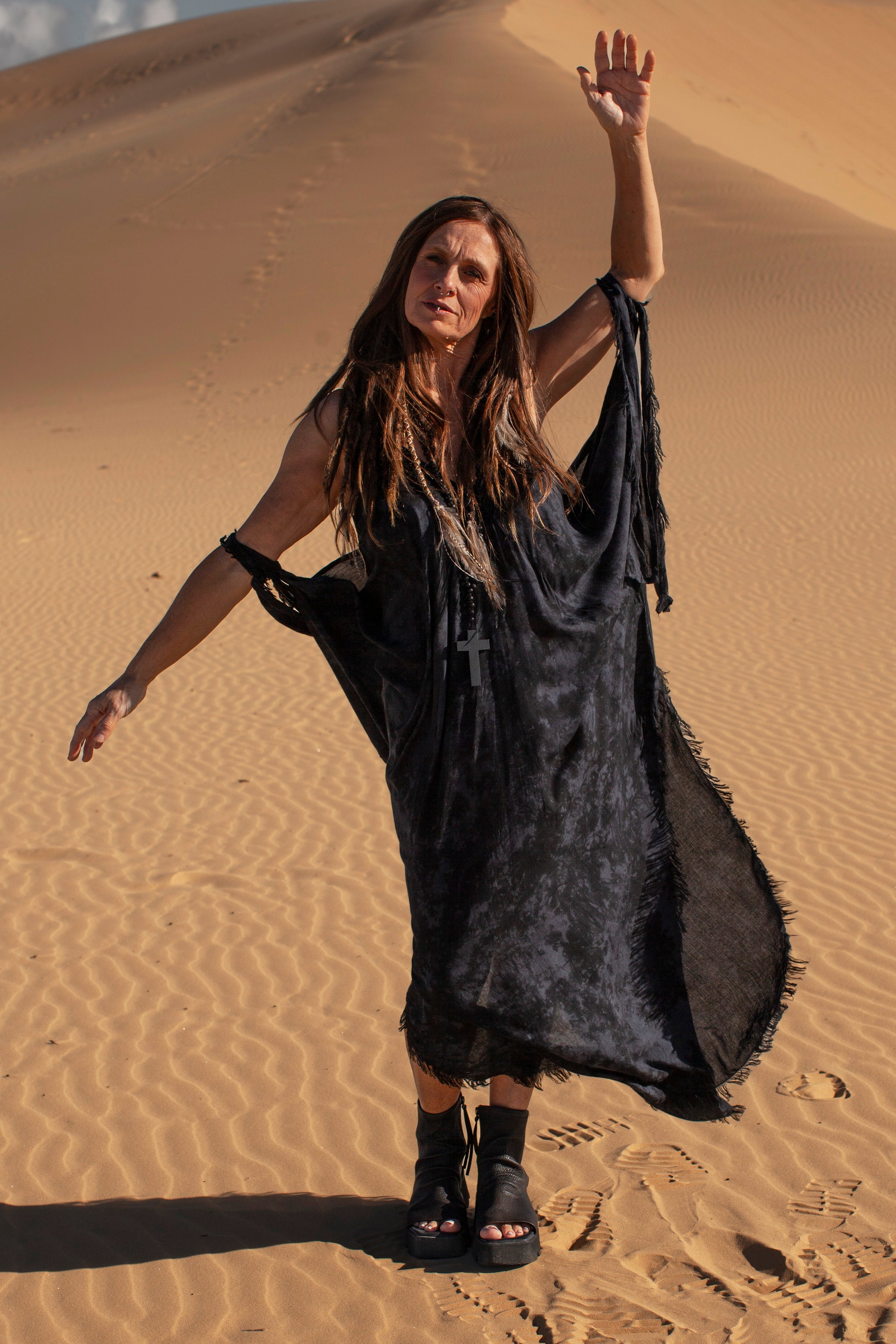 The Seven-Way Kasey Dress - Smoke Wash Rayon - PRE-ORDER