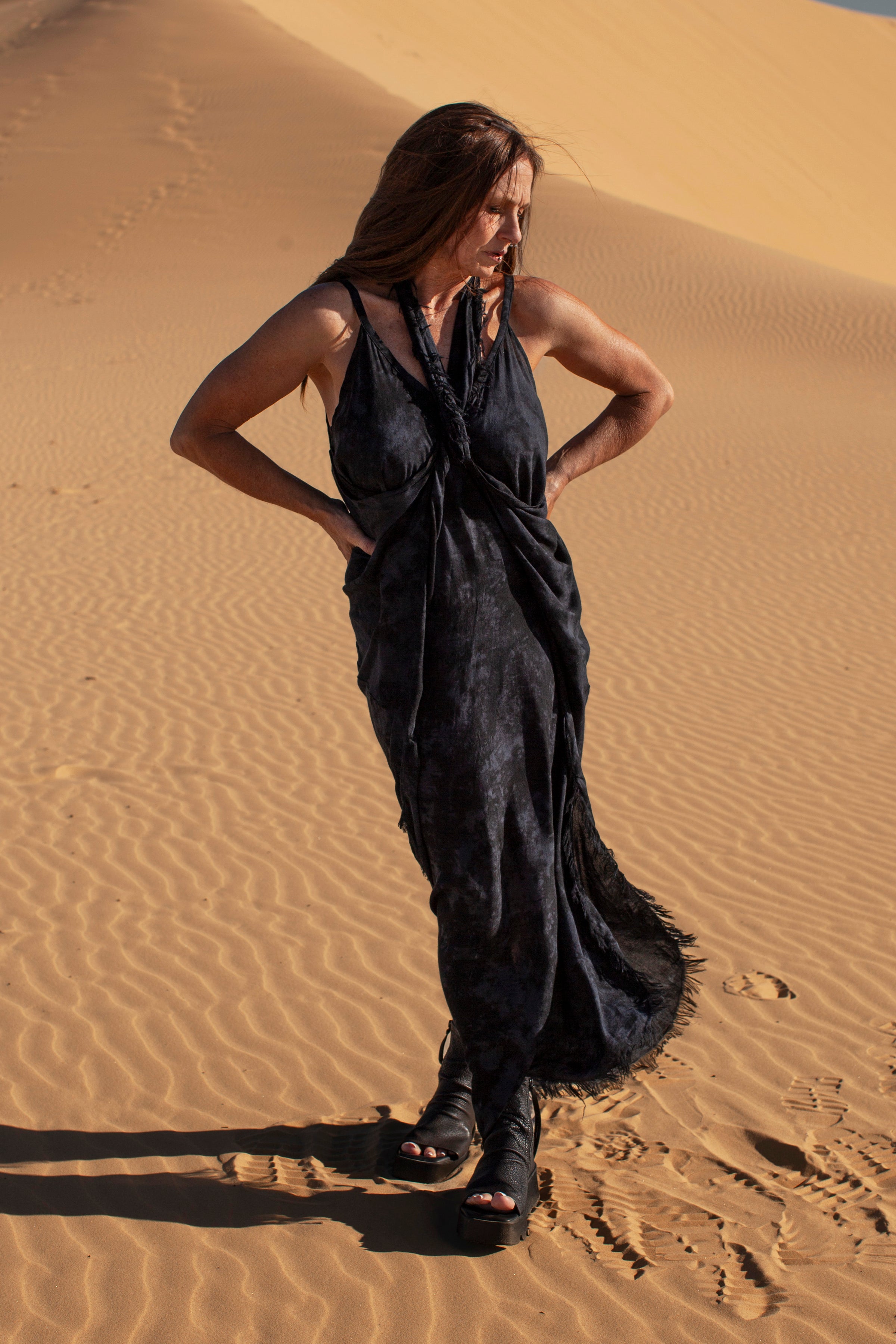 The Seven-Way Kasey Dress - Smoke Wash Rayon - PRE-ORDER