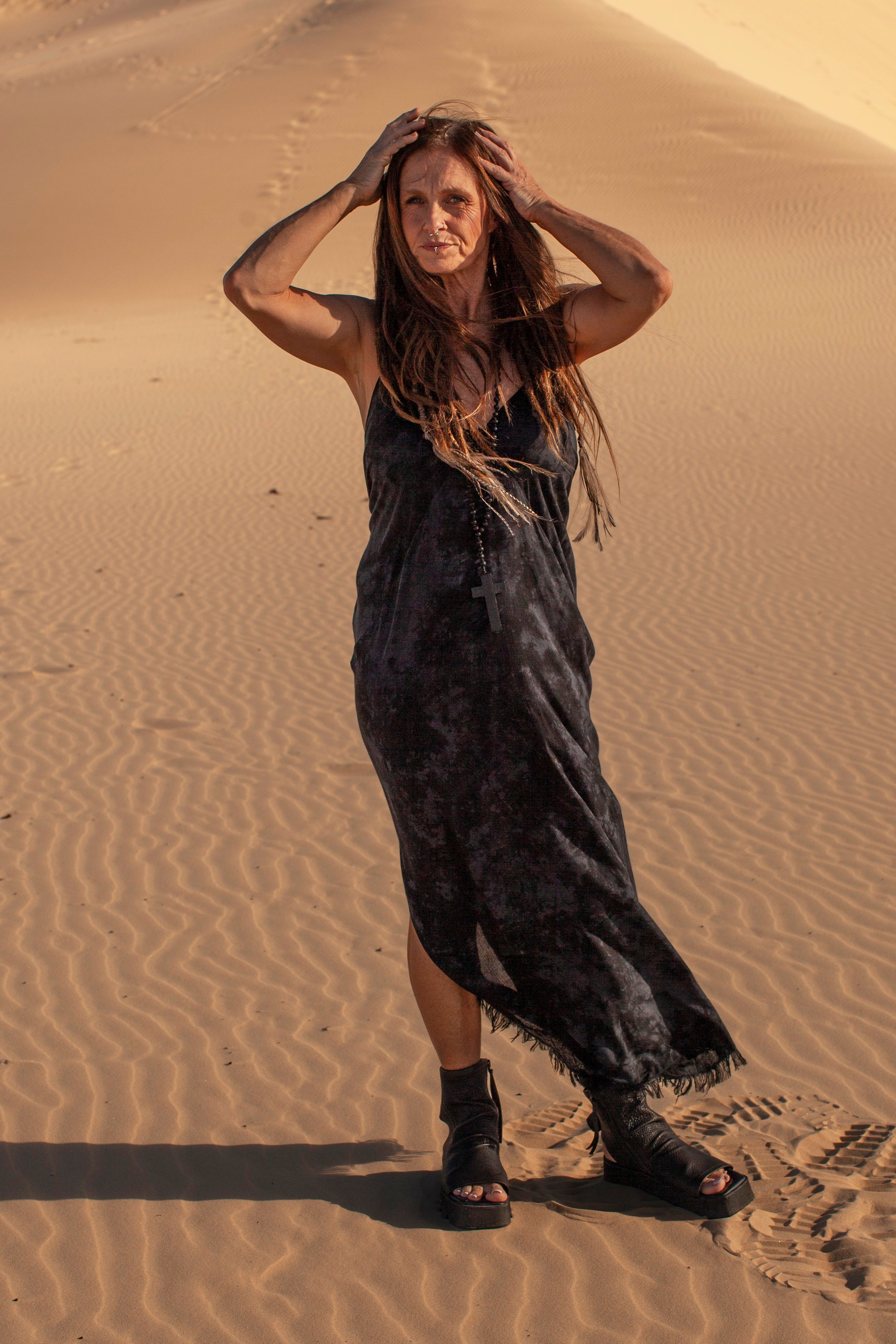The Seven-Way Kasey Dress - Smoke Wash Rayon - PRE-ORDER