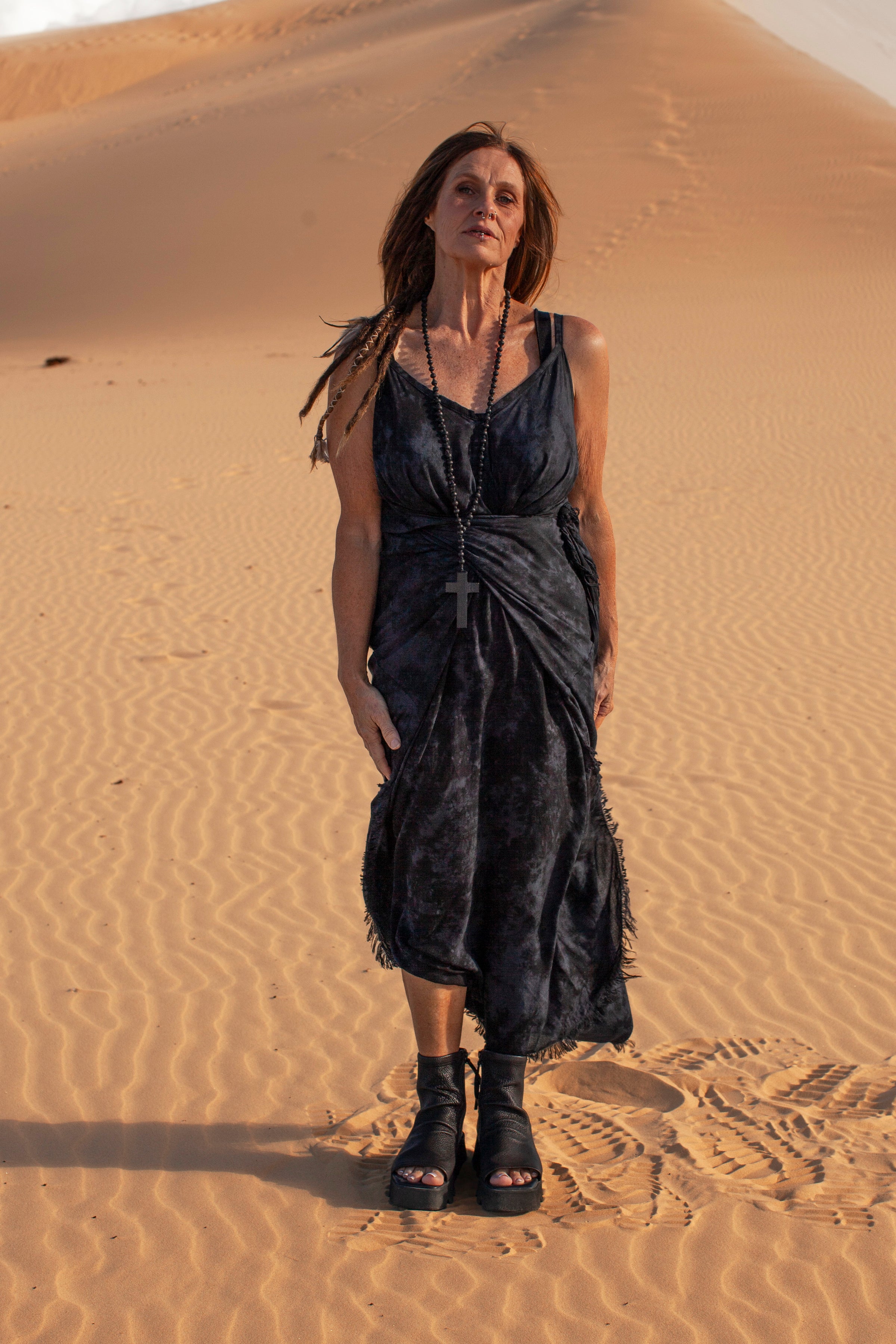 The Seven-Way Kasey Dress - Smoke Wash Rayon - PRE-ORDER