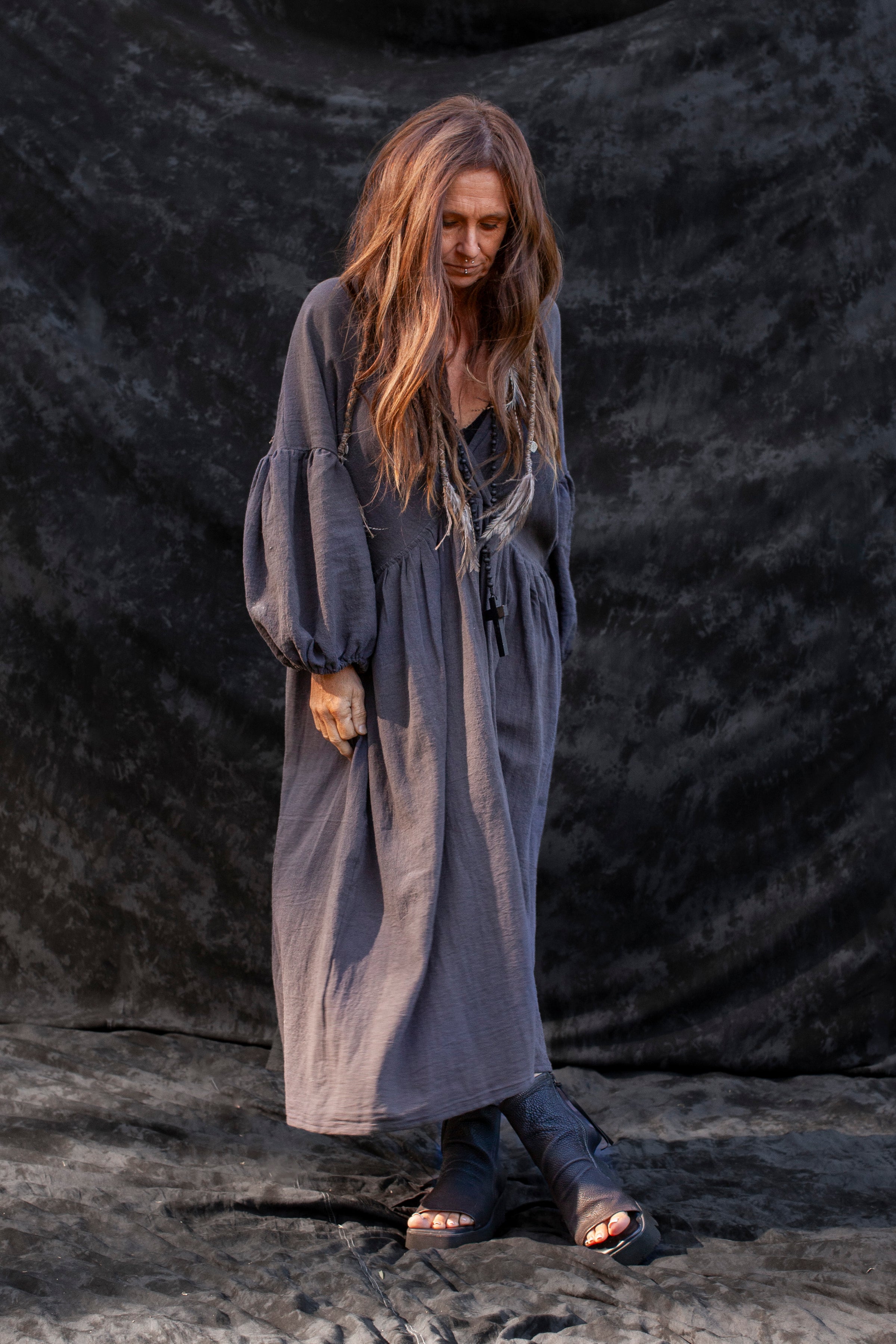 The Drifter Dress - Charcoal - PRE-ORDER