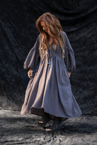 The Drifter Dress - Charcoal - PRE-ORDER