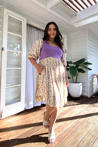 The Goddess Dress mini - Lemon and Lavender