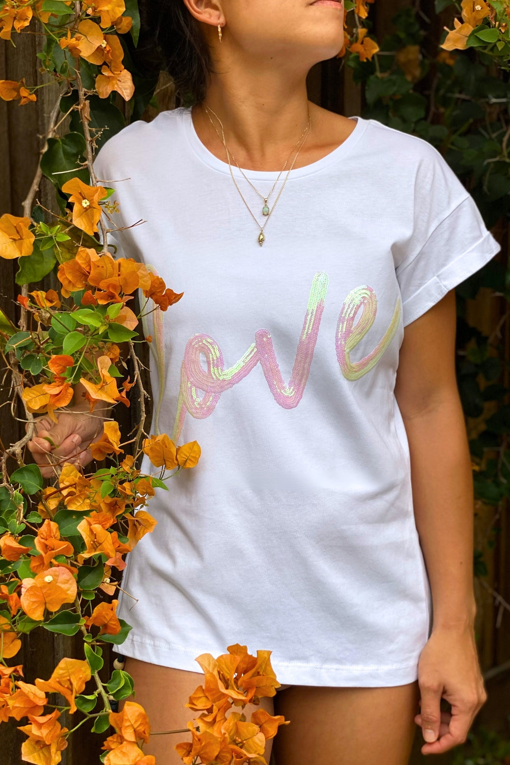 The love tee - Unicorn Sequins