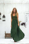 Goddess Maxi Dress - Forest Green - Renee Loves Frances