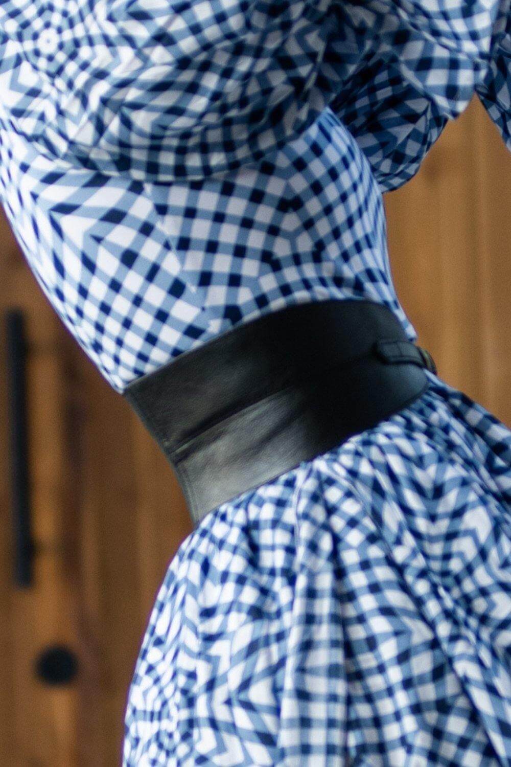 Leather Waist Belt - Black - Renee Loves Frances