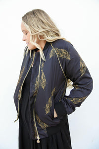 Poetry Bomber Jacket - Renee Loves Frances