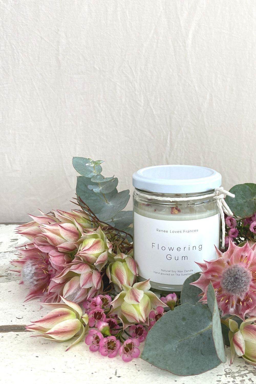 Flowering Gum Soy Candle - Renee Loves Frances