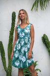Goddess Dress Mini - Aqua Green