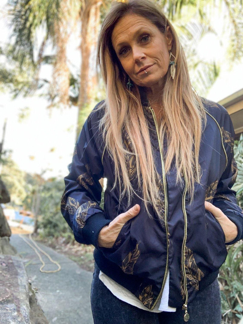 Poetry Bomber Jacket - Renee Loves Frances