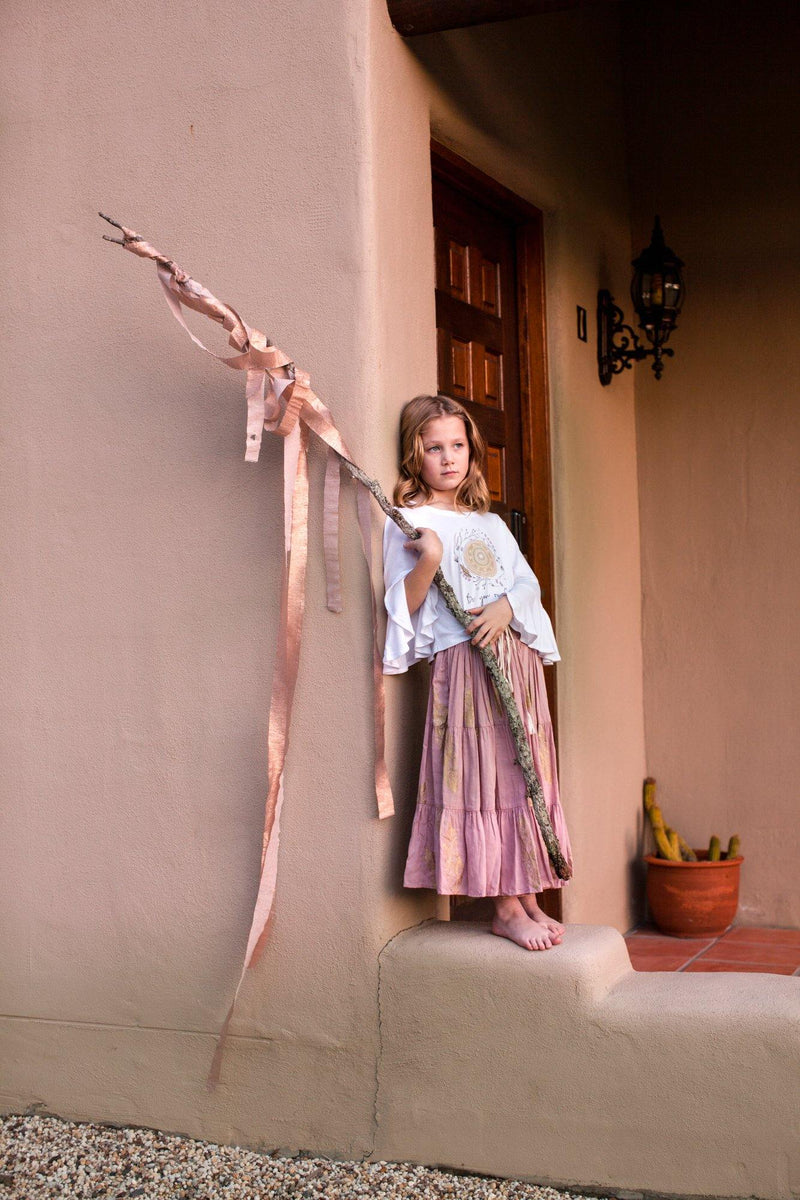 The Poet Skirt - Blush Pink - Renee Loves Frances