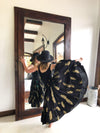 The Poet Skirt - Black and Gold - Renee Loves Frances