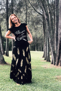 Be Your Own Captain Black Tee - Ladies - Renee Loves Frances