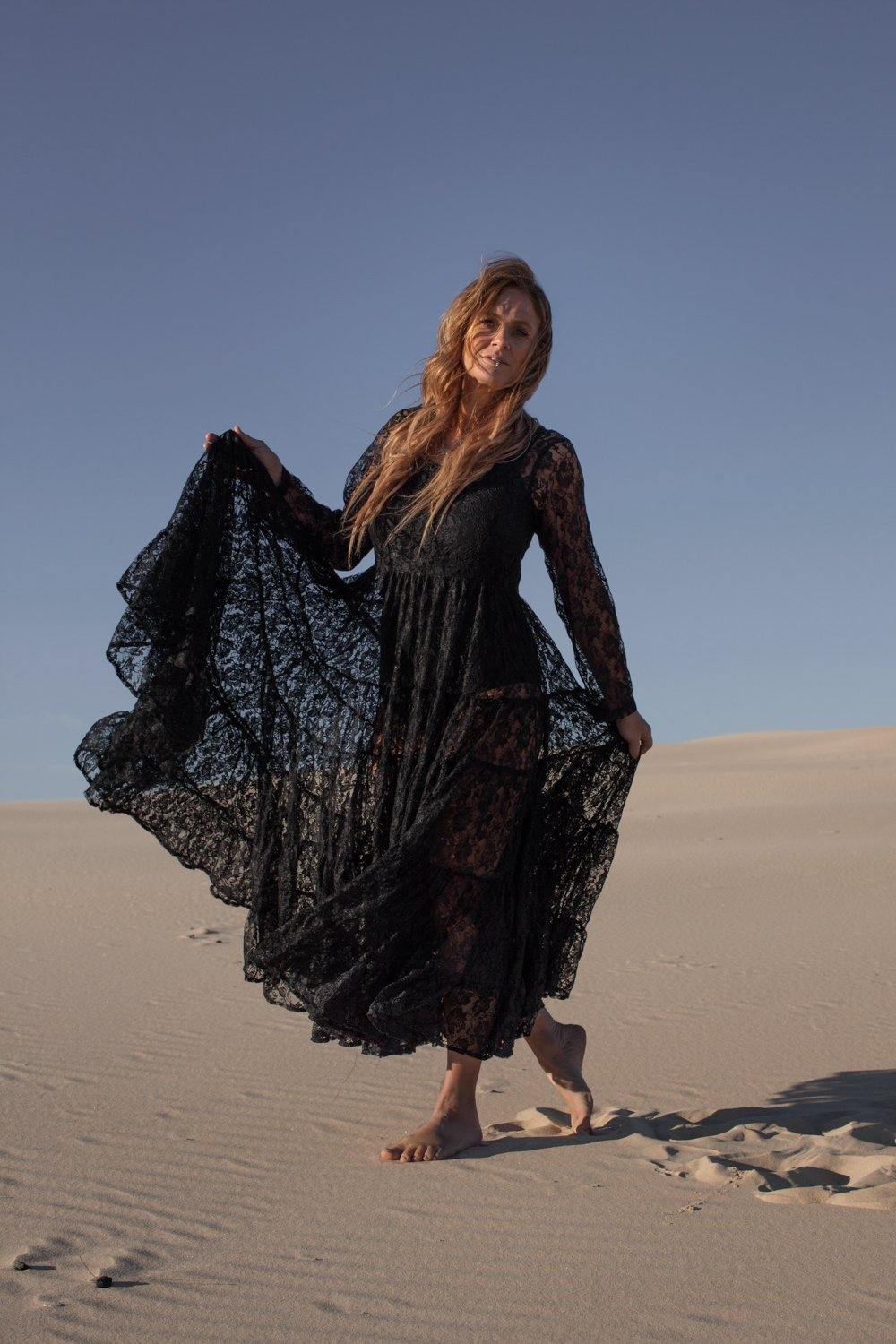 The Florence Dress - Black Lace - Renee Loves Frances