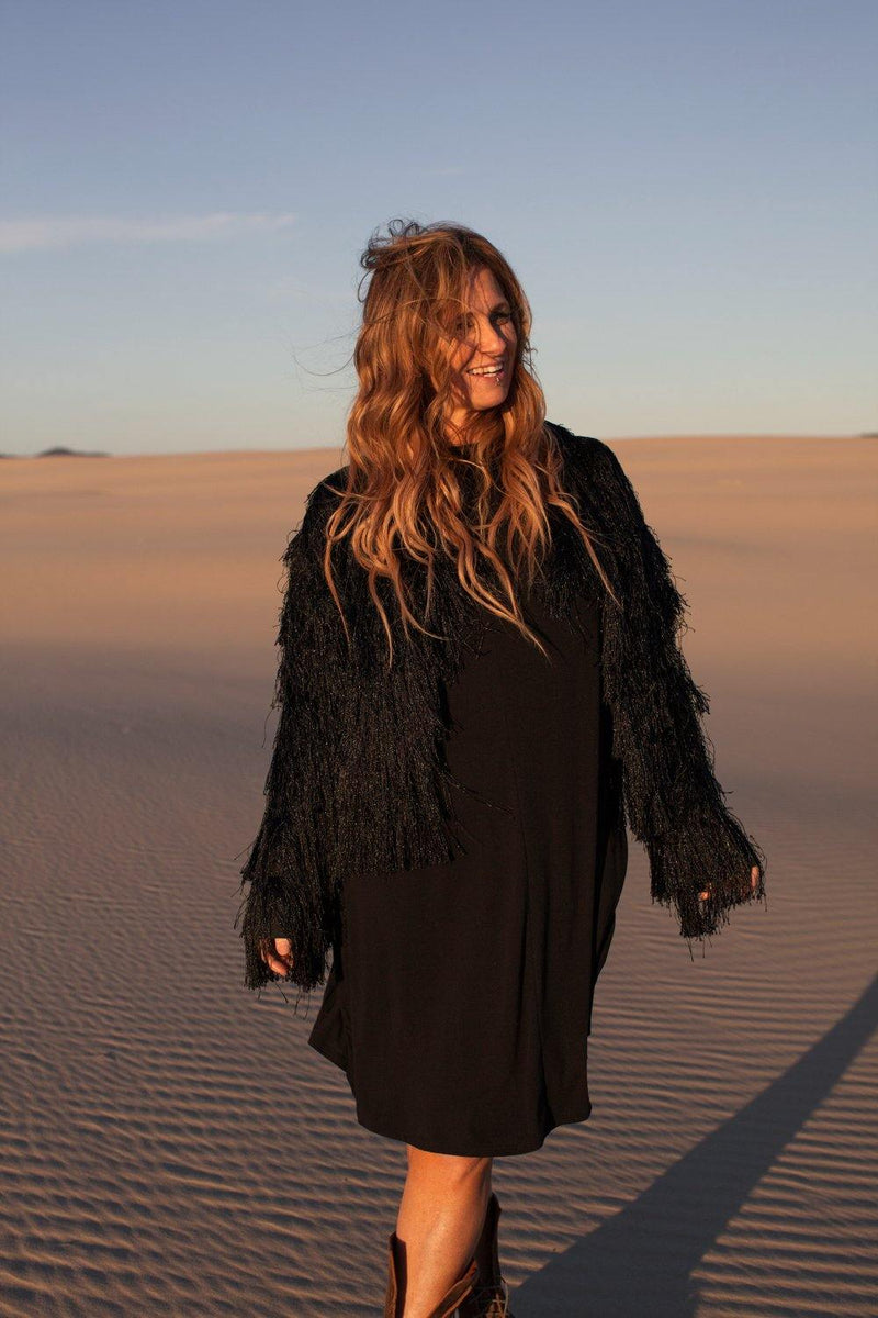 The Pony Tassel Jacket - Black - Renee Loves Frances
