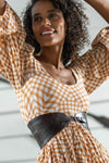 Leather Waist Belt - Chocolate - Renee Loves Frances
