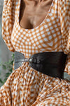 Leather Waist Belt - Chocolate - Renee Loves Frances