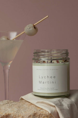 Lychee Martini Soy Candle - Renee Loves Frances