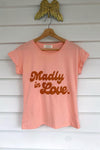 Madly in Love Tee - Peach & Orange Rolled Tee