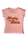 Madly in Love Tee - Peach & Orange Rolled Tee