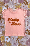 Madly in Love Tee - Peach & Orange Rolled Tee