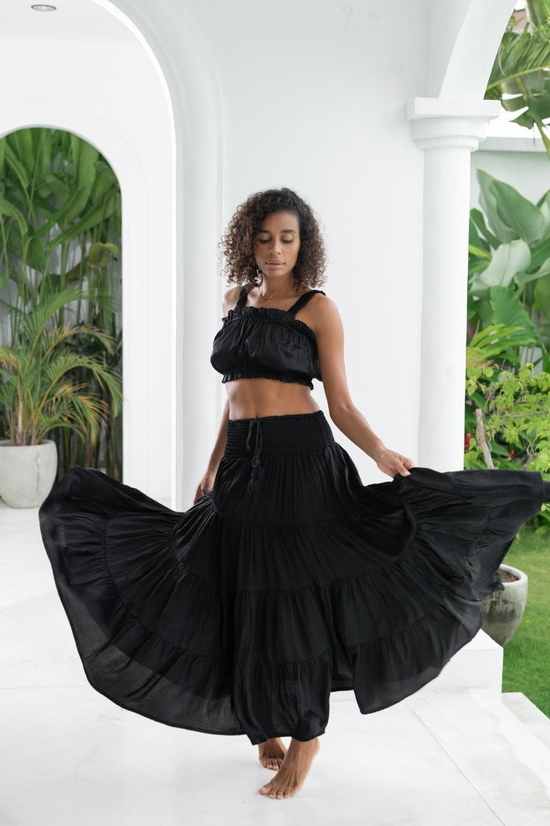 Phoebe Skirt - Silky Black